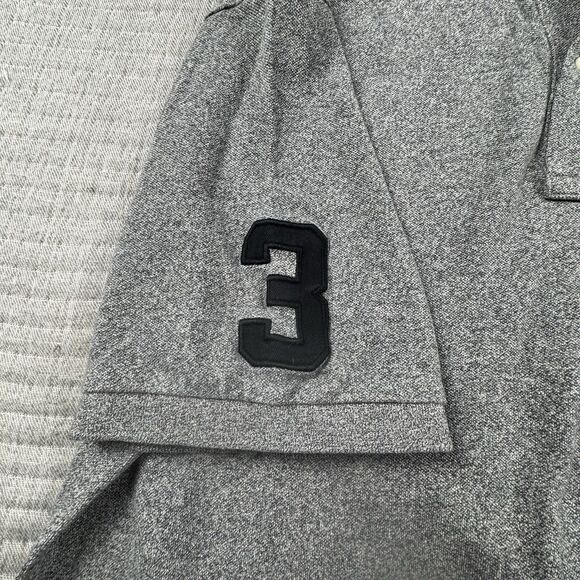 Polo Ralph Lauren Big Pony Polo Men 1XB Gray Patch #3 Short Sleeve Stretch - Picture 7 of 10